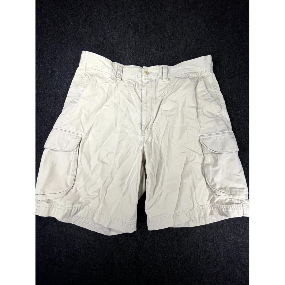 Polo Ralph Lauren Y2K Cargo Shorts Mens 38 Beige Chino Cotton Mid Rise Outdoor‎